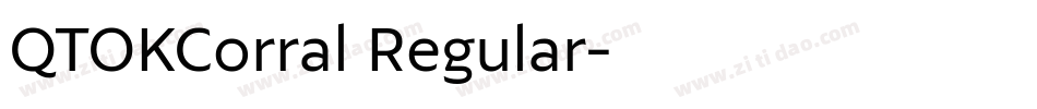 QTOKCorral Regular字体转换
